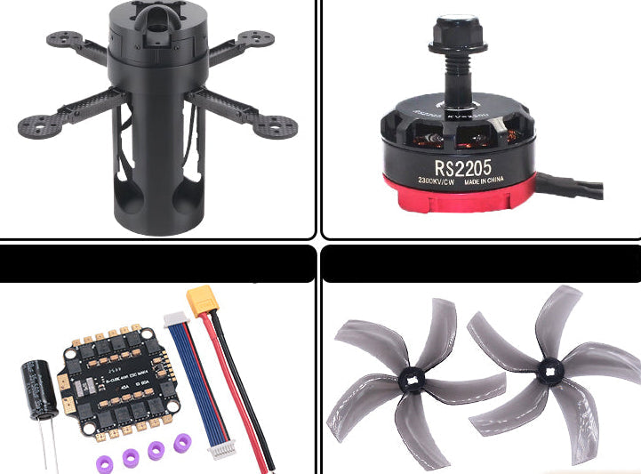B-CUBE 60MM FPV Drone Frame Kit – Foldable Carbon Fiber Racing Quadcopter Chassis for Freestyle Builds, INAV and Betaflight Projects