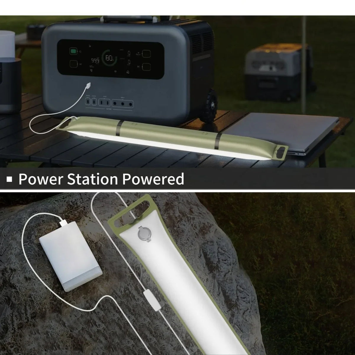 Solar LED Tube Camping Light