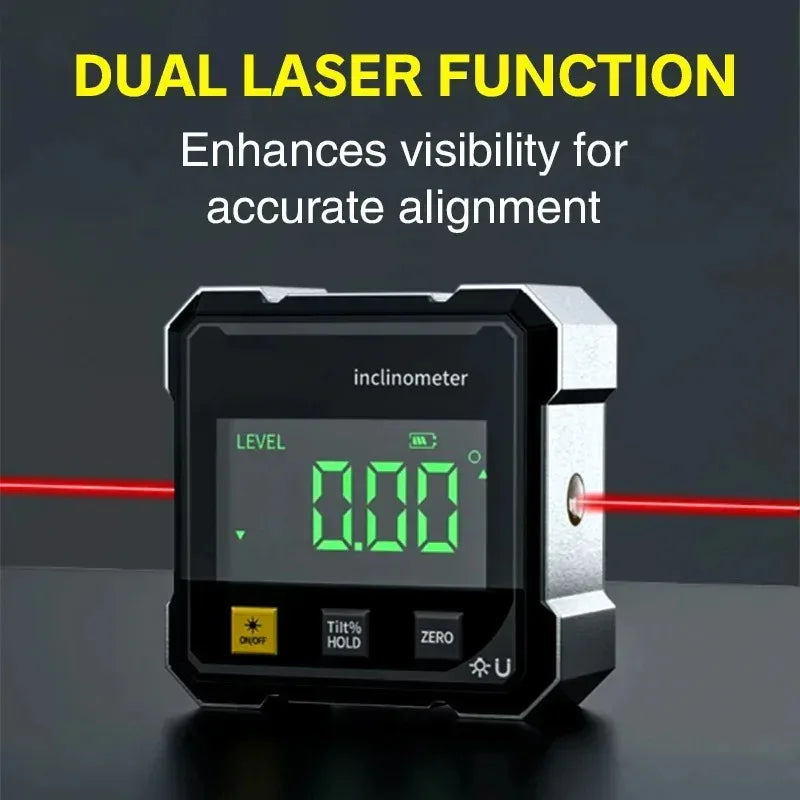 NEW 4-Side Magnetic Digital Angle Gauge