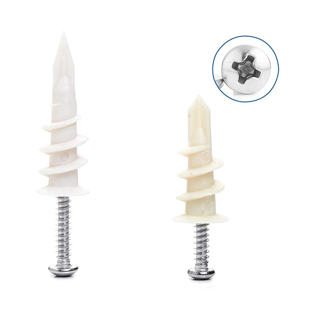 Self-drilling Drywall Plastic Anchors 100pcs/set