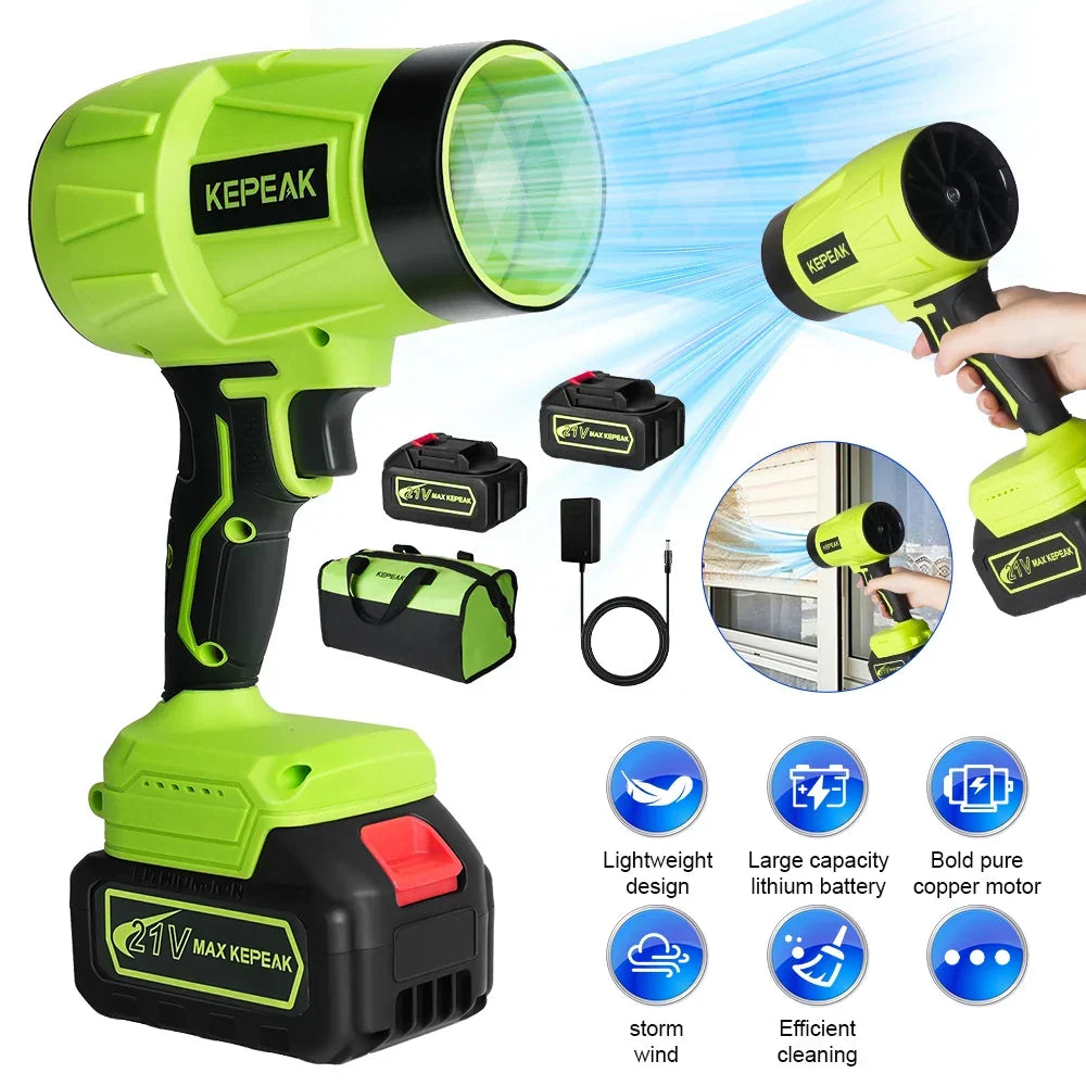 Cordless Turbo Air Blower 21V – High-Speed 180,000 RPM