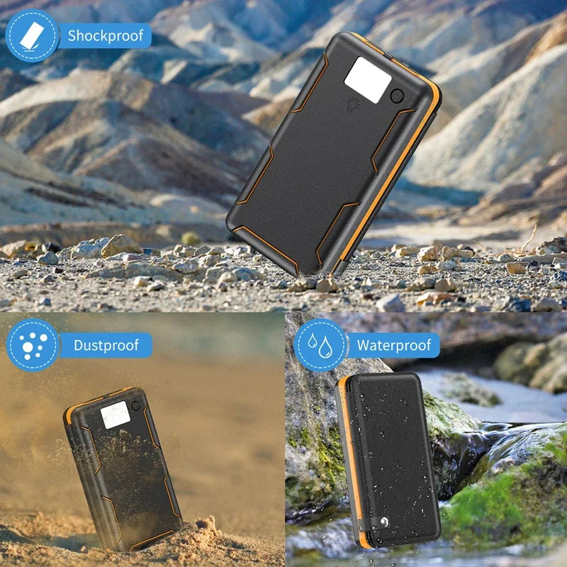 500000mAh Solar Power Bank 120W Fast Charging