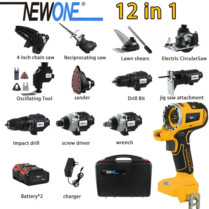 NEW 12-in-1, 18V Brushless Multi Tool
