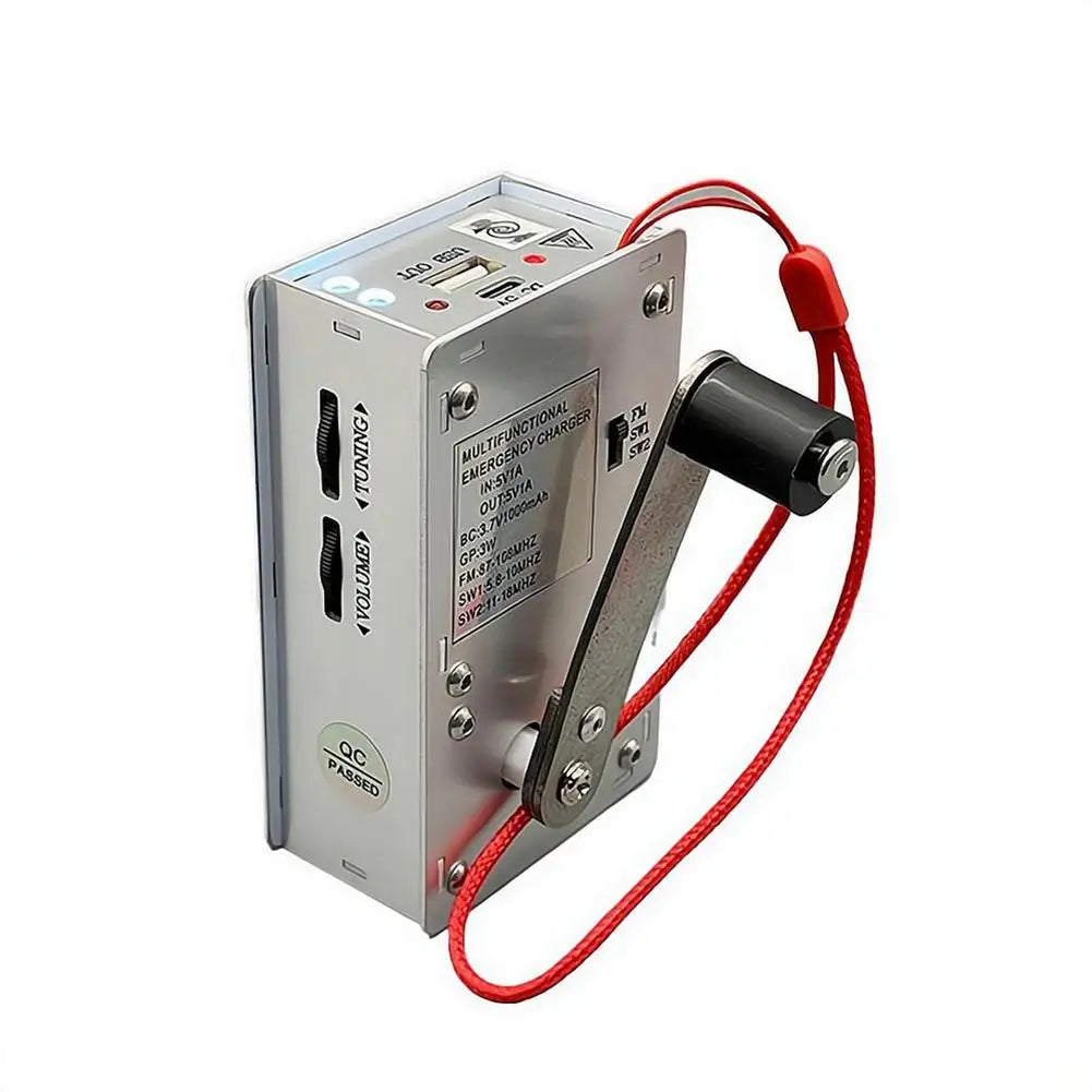 5-in-1 Hand Crank Emergency Radio & Charger