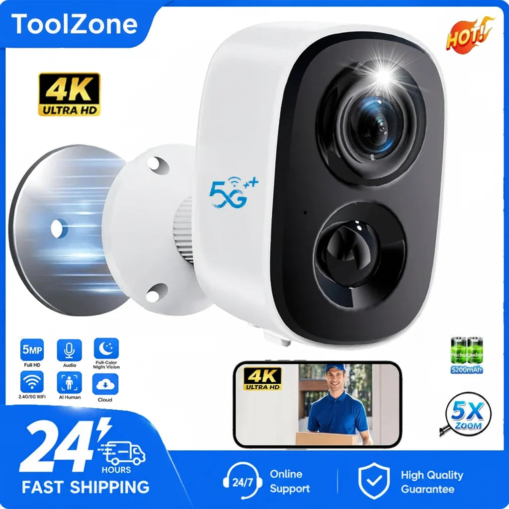 5MP Wireless Magnetic Security Camera