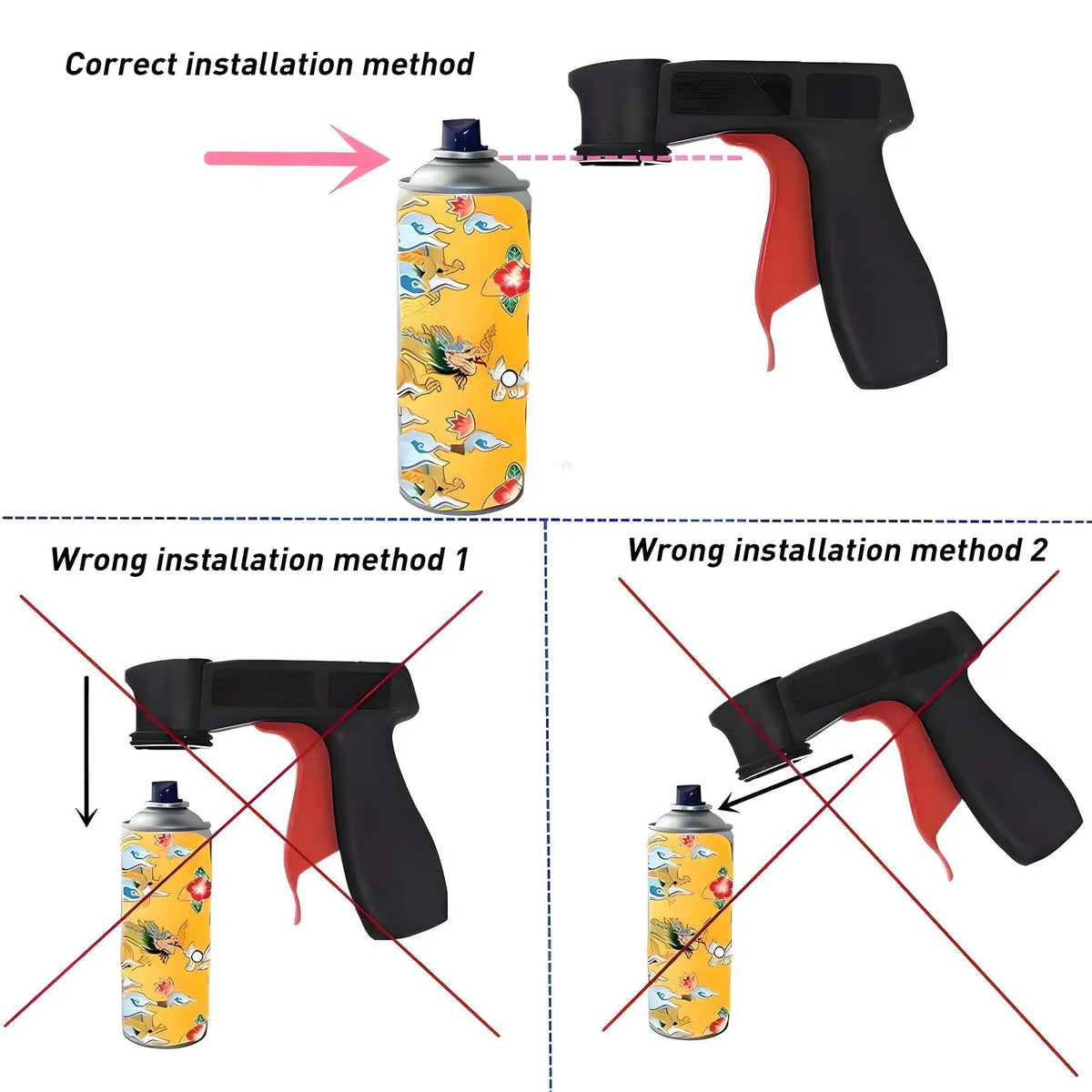 Spray Paint Gun Handle Set (R)