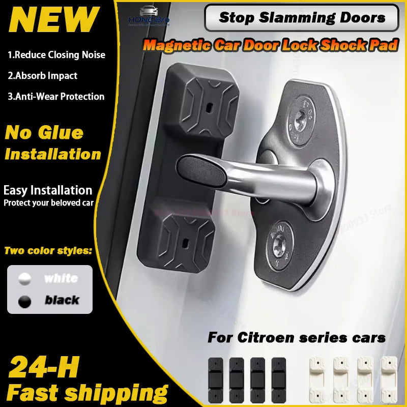Citroen Magnetic Silicone Door Lock Dampener Pads – 4PCS