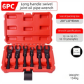 6PCS Universal Tubing Wrench Set