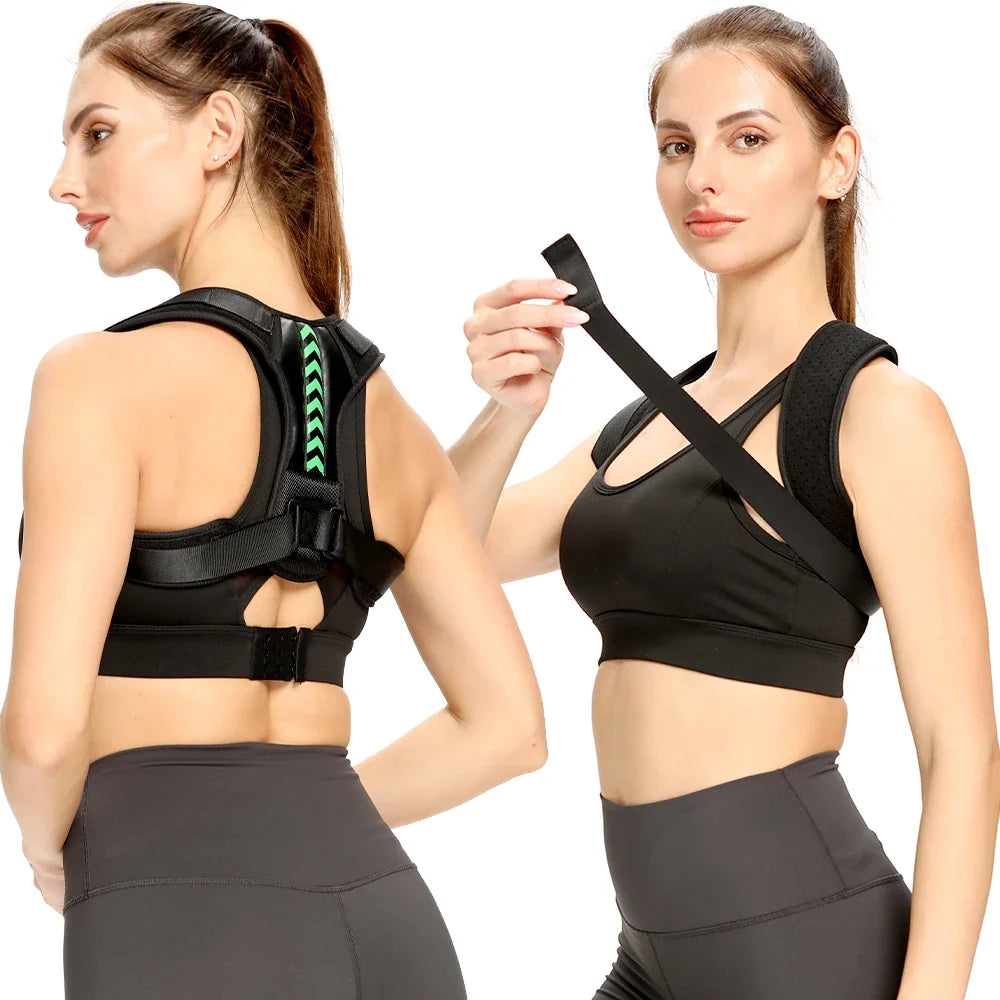 Adjustable Posture Corrector Belt – Upper Back, Shoulder and Clavicle Support Brace for Spine Alignment, Neck Relief and Everyday Posture Improvement