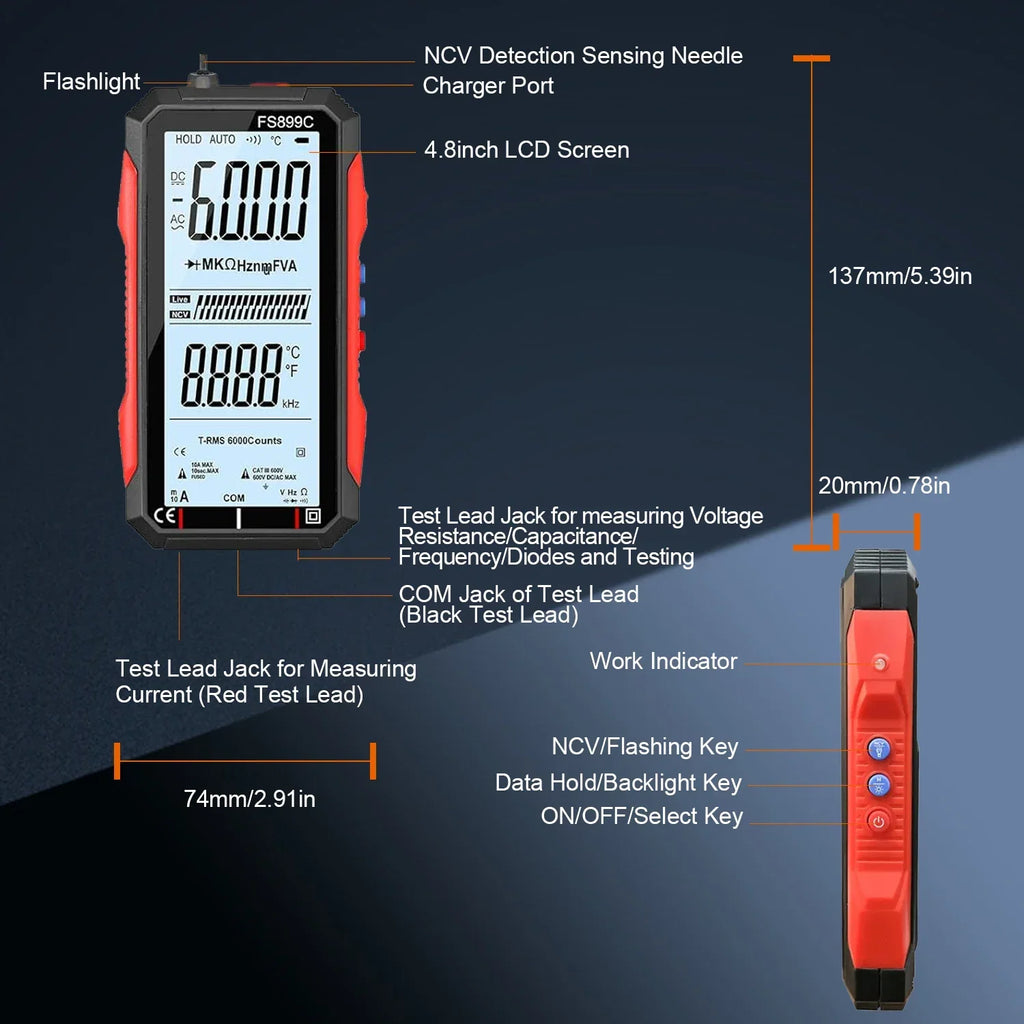 Digital Multimeter 6000 Counts (R)