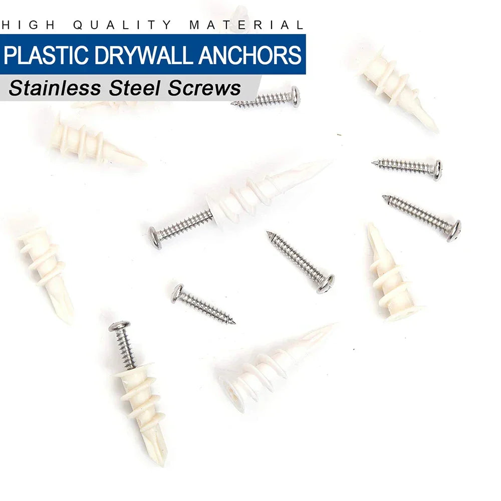 Self-drilling Drywall Plastic Anchors 100pcs/set