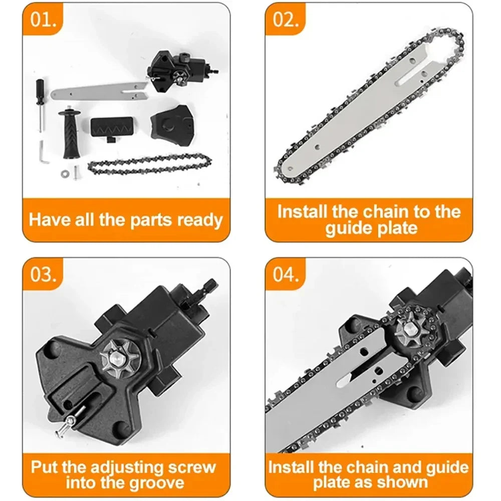 Chainsaw Drill/Screwdriver Attachment