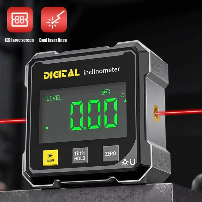 NEW 4-Side Magnetic Digital Angle Gauge