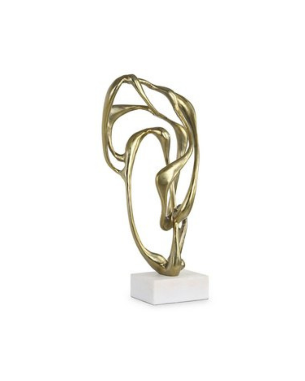 Gold and White Tangle Sculpture