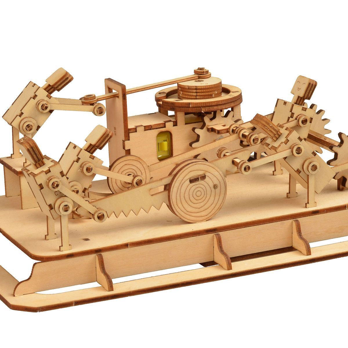 Mechanical 3D Wooden Model Puzzle – DIY Handcrafted Building Kit for Home Decoration and Creative Play