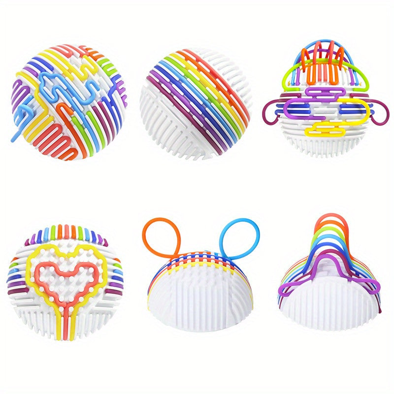 Sensory Educational Stress Relief Ball – 3D Activity Toy with Textured Maze Design for Kids Cognitive Development