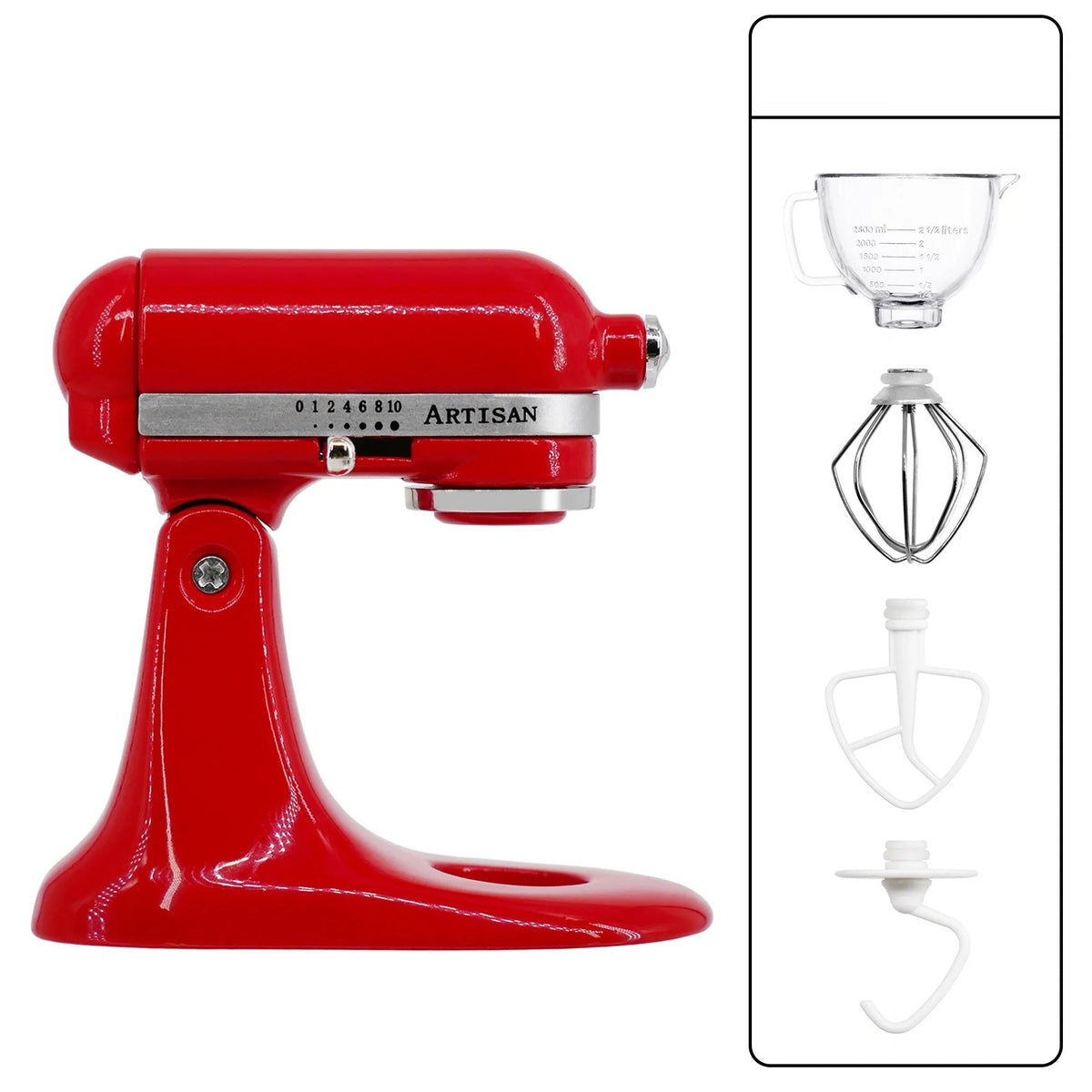 Miniature Metal Stand Mixer – 1:6 Scale Dollhouse Kitchen Blender for OB11 BJD