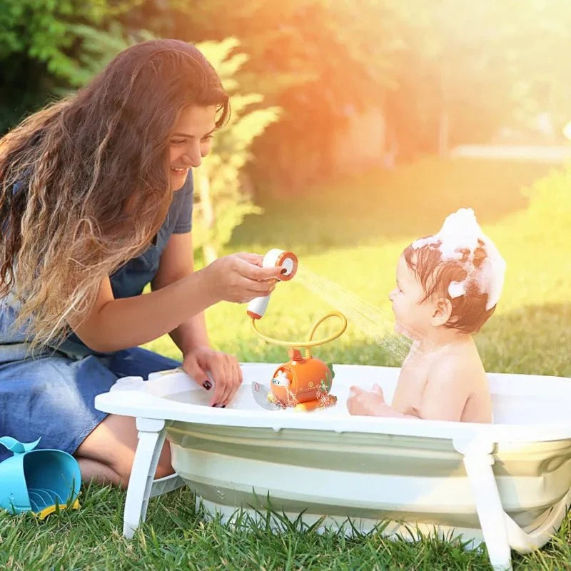 Baby Bathtub Shower - Portable Camping Shower Pump for Toddler Kid