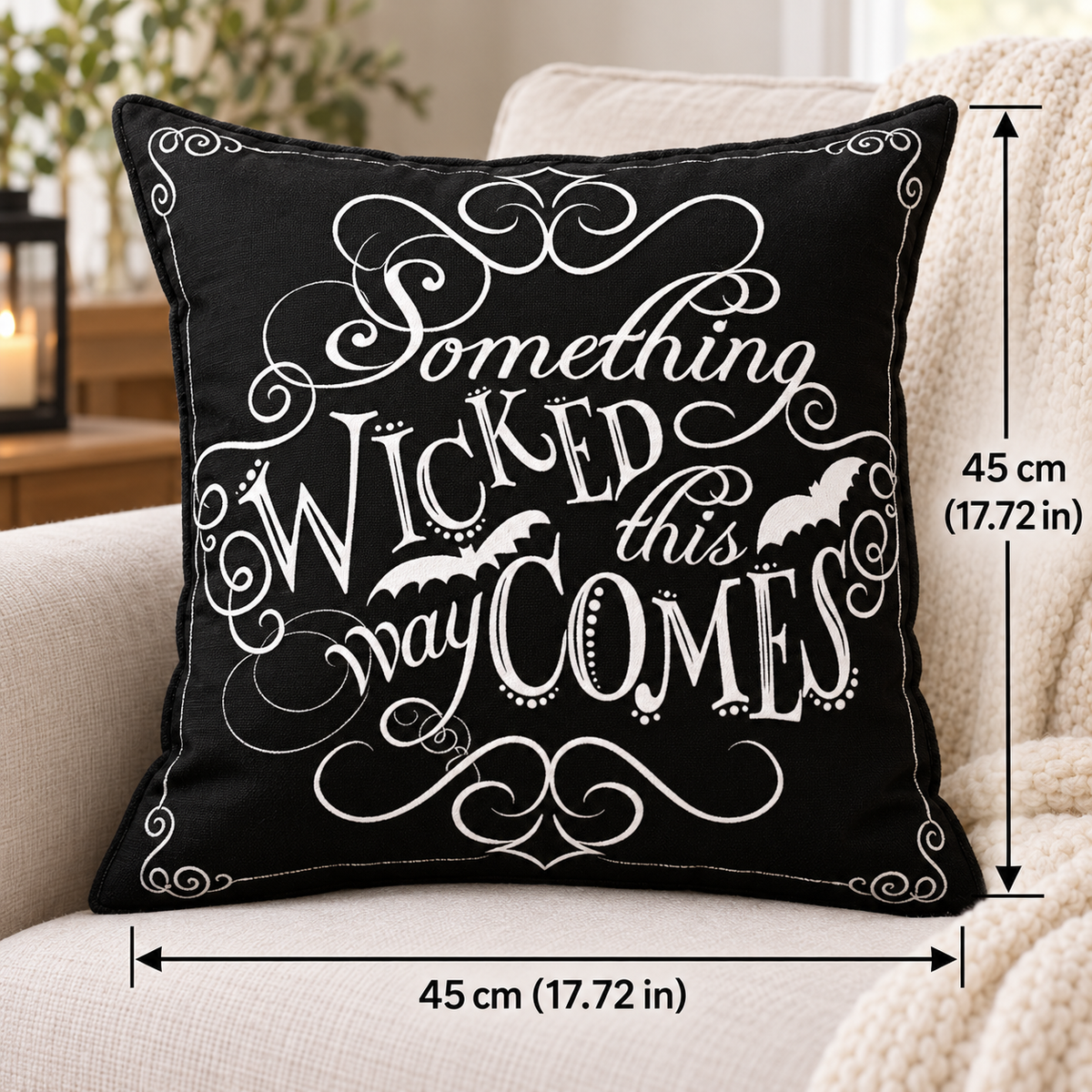 Nordic Style Halloween Pillow Case