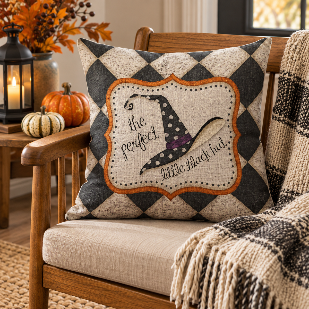 Cotton Comfy Pumpkin Printed Halloween Pillow Cases