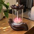 Gothic Skull Ceramic Incense Fountain