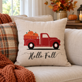 Pumpkin Truck Halloween Fall Pillow Cases