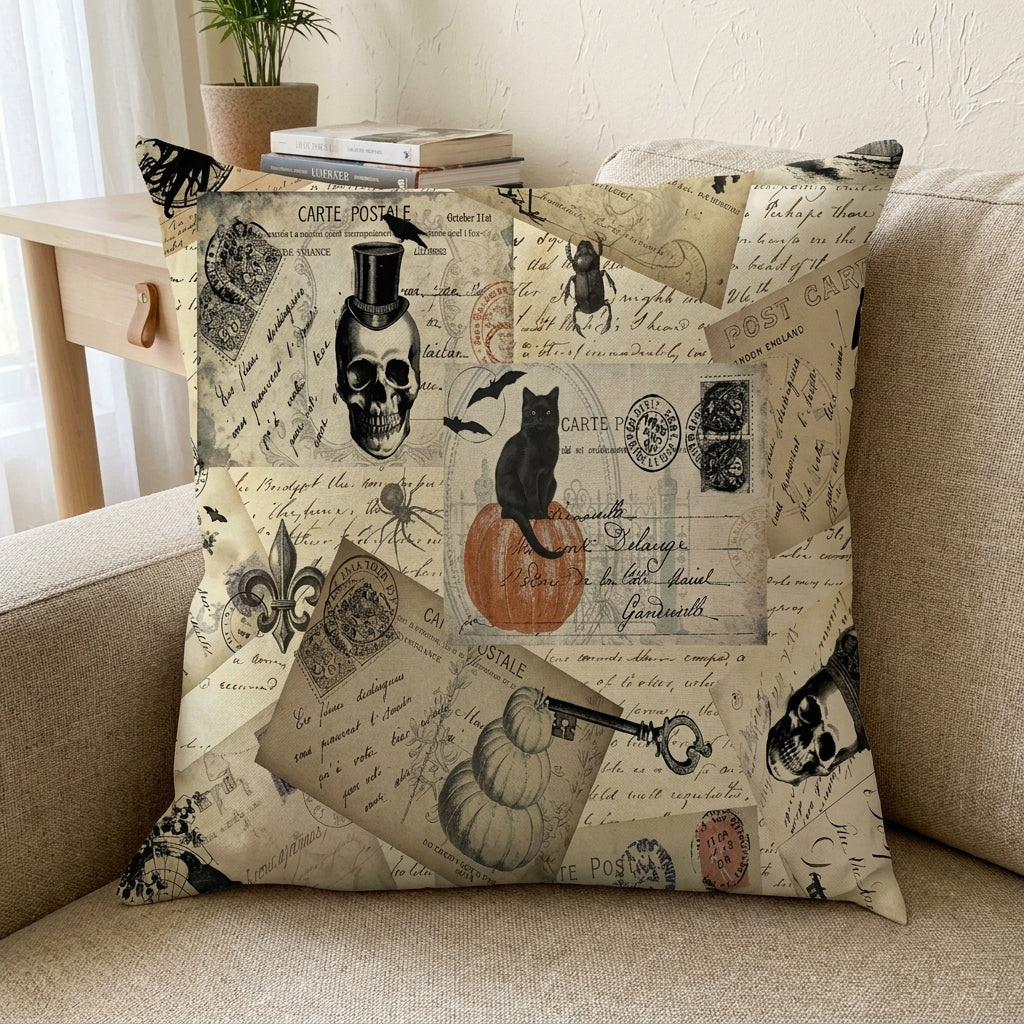 Soft Witch Halloween Pillow Cases