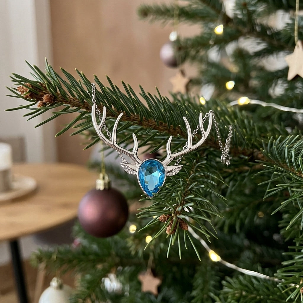 Christmas Elk Necklace