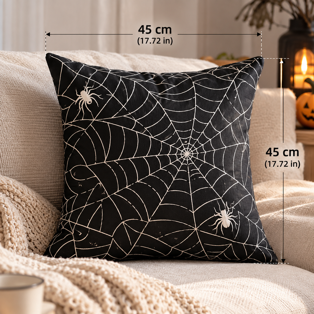 Black and White Halloween Pillow Cases