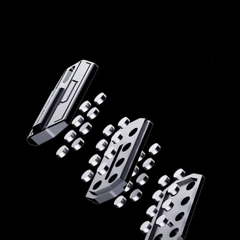 Magnetic Fidget Slider – Glow-in-the-Dark Metal EDC Fidget Toy for Adults, Stress Relief and ADHD Focus