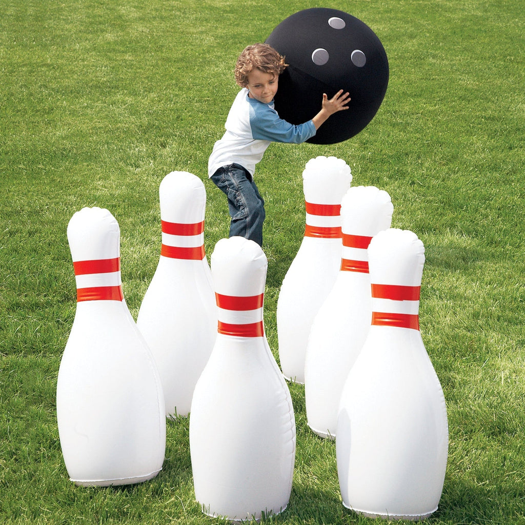 Giant Inflatable Bowling Set - Hilariously Fun Giant Yard Games for Kids and Adults