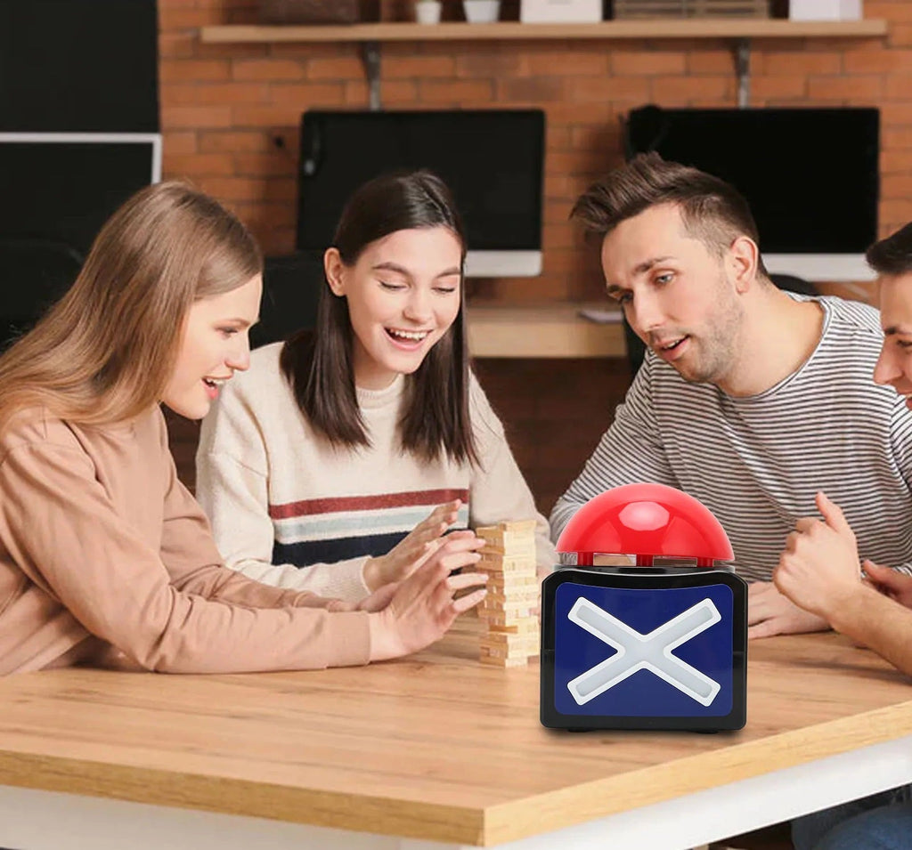 Interactive Game Answer Buzzer with Sound & Light – Perfect for Trivia, Quiz, and Talent Shows