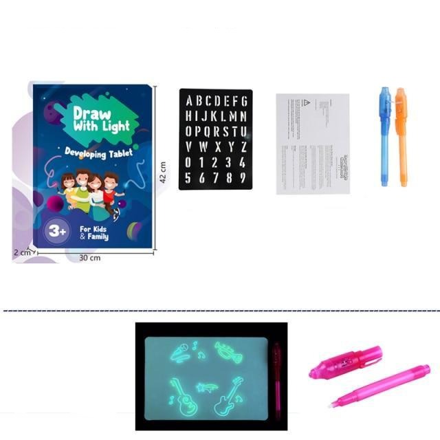 Luminiscent Drawing Board for Kids