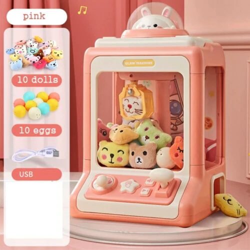 Mini Cartoon Coin Operated Play Game Claw Crane Machine - Mini Joy Claw Fun