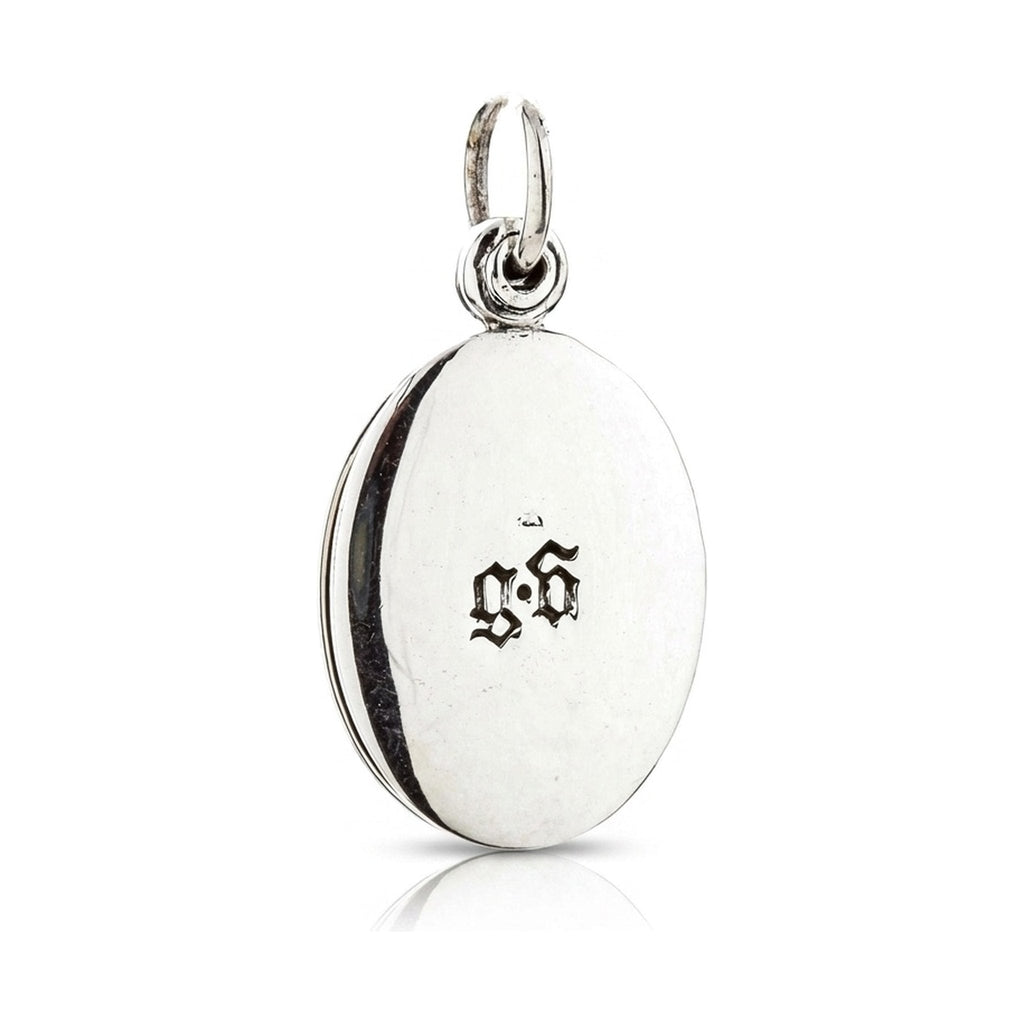 Guadalupe & Sugar Skull Double Medal Pendant — .925 Silver & Brass