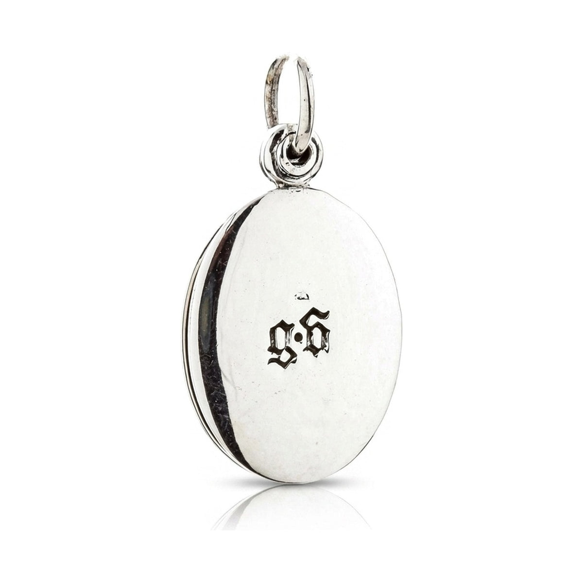 Guadalupe & Sugar Skull Double Medal Pendant — .925 Silver & Brass