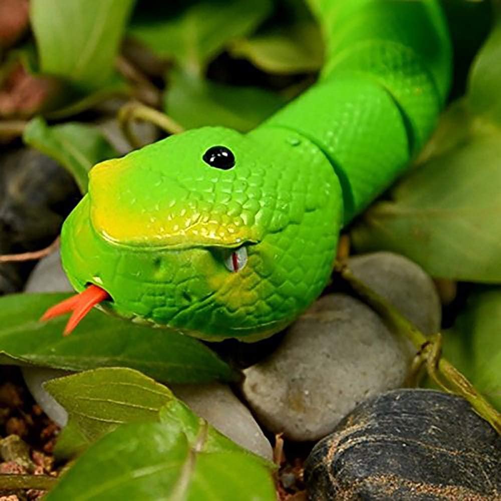 Remote Control Rechargeable Snake Toy - Simulation RC Snake with Egg Shaped Remote Controller