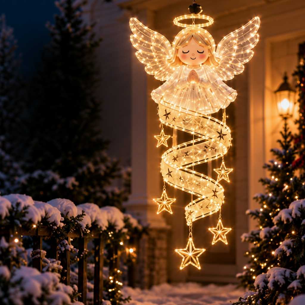 Christmas Magic Spiral Hanging LED Light Collection