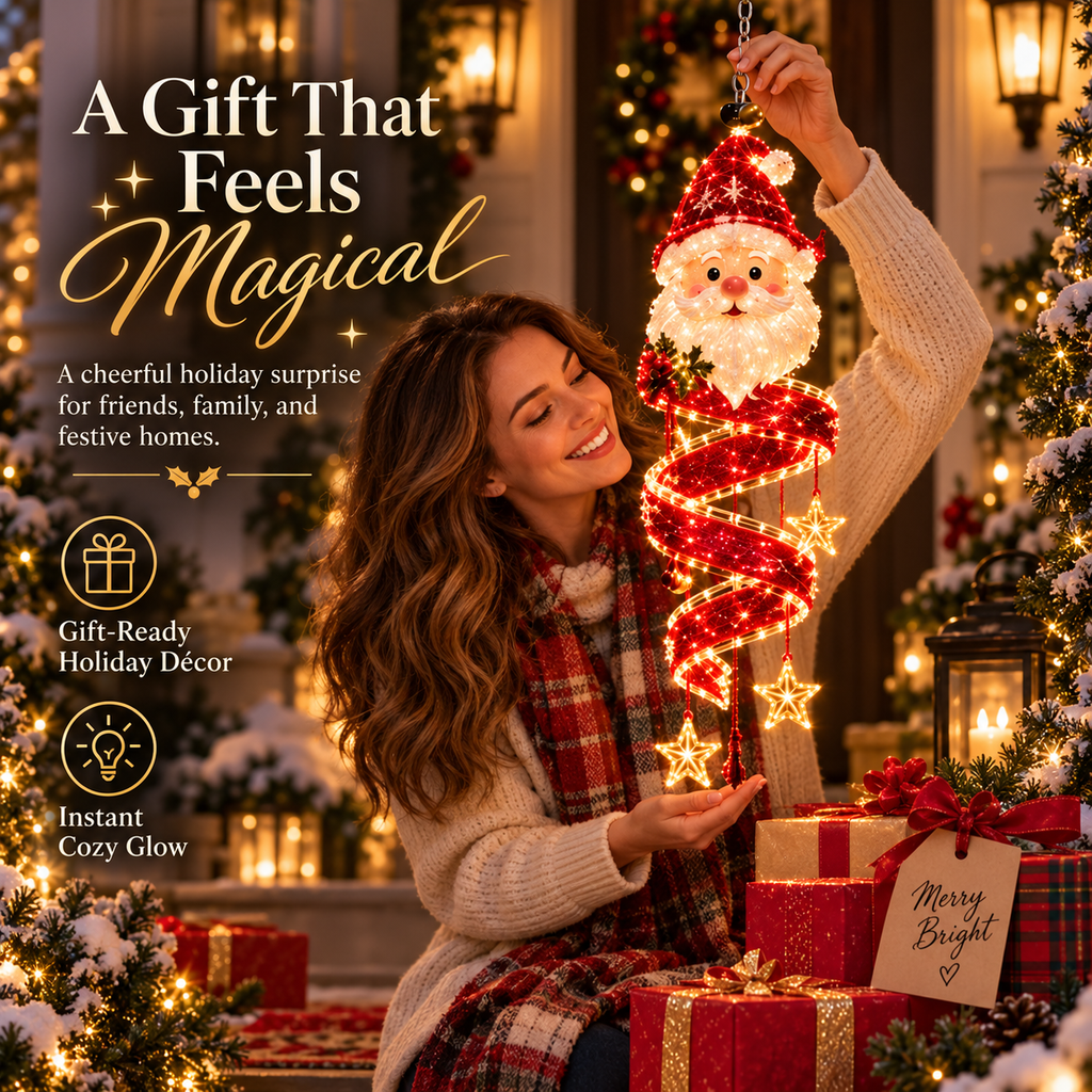 Christmas Magic Spiral Hanging LED Light Collection