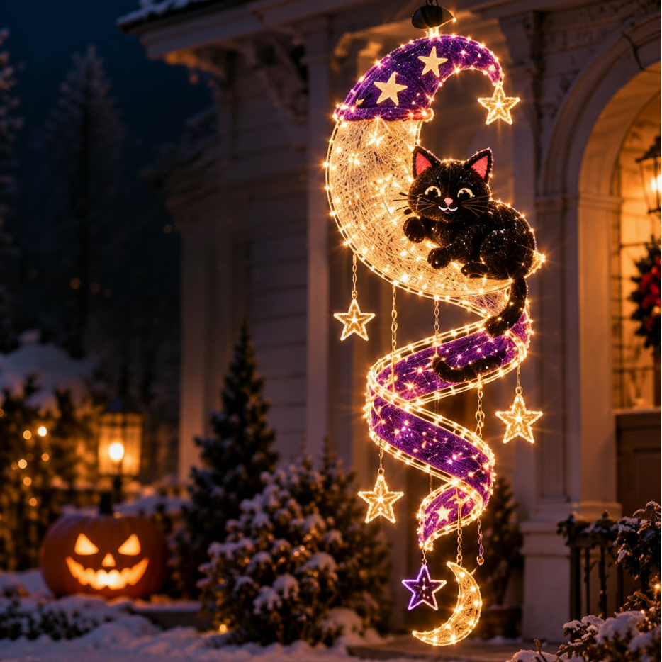 Christmas Magic Spiral Hanging LED Light Collection