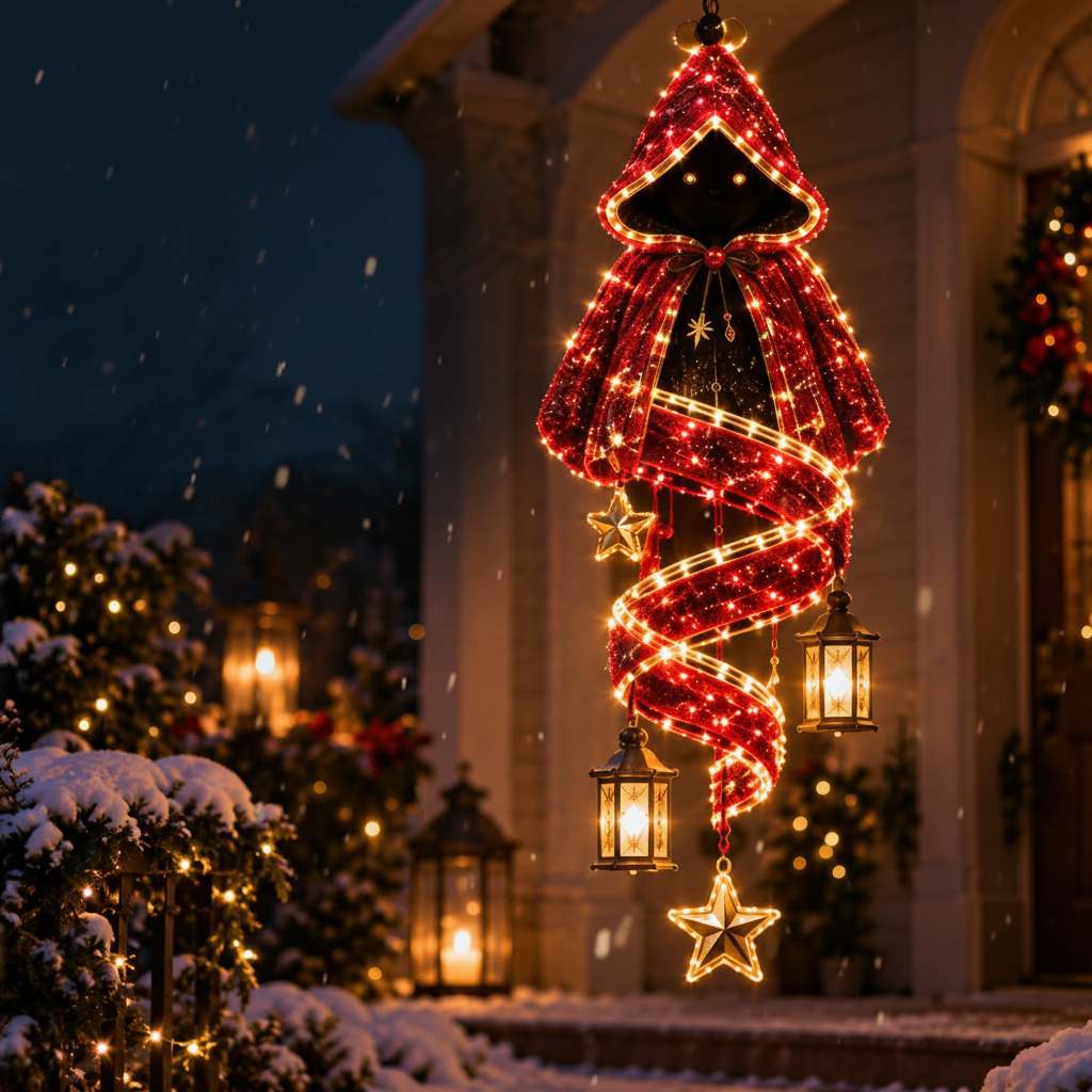 Christmas Magic Spiral Hanging LED Light Collection