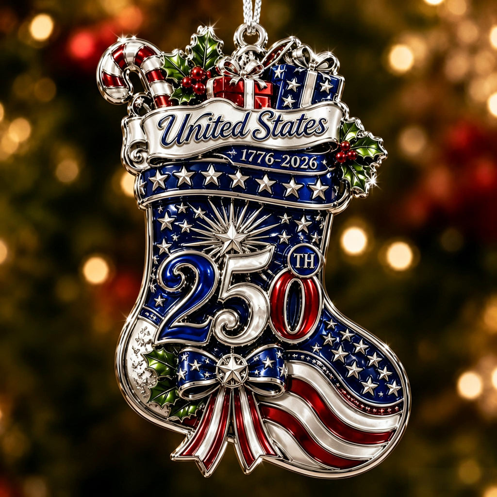 America 250 Christmas Heritage Ornament