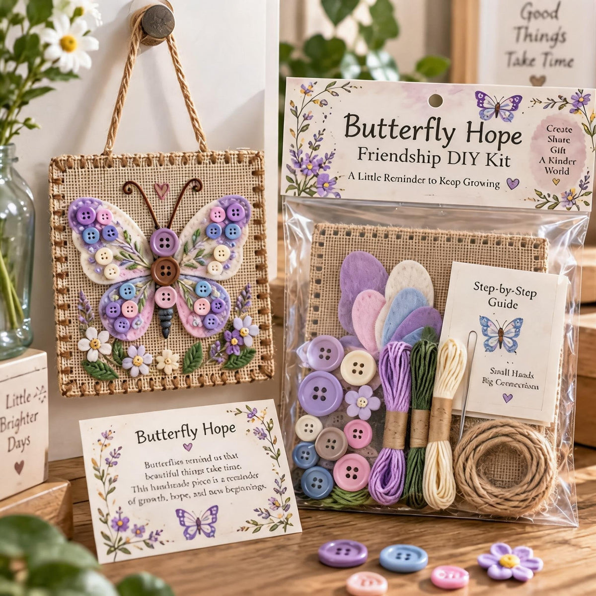 Button Friendship DIY Kit
