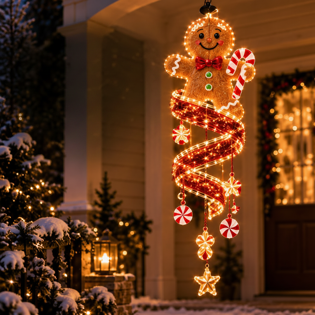 Christmas Magic Spiral Hanging LED Light Collection