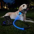 Klmays NightGlow LED Light-Up Dog Leash for Night Walks - USB Rechargeable Safety Leash That Helps Your Dog Stay Visible in the Dark