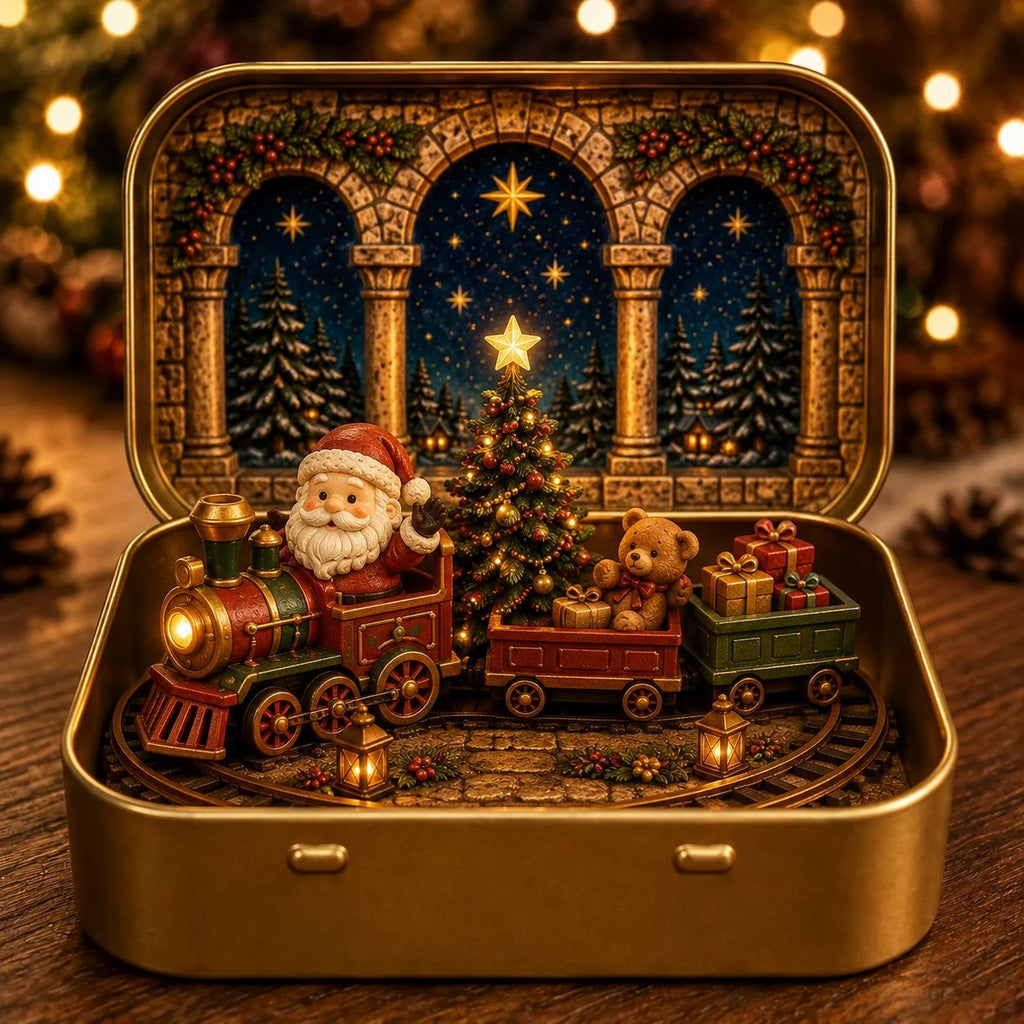 A Tiny Christmas Wonderland in a Tin