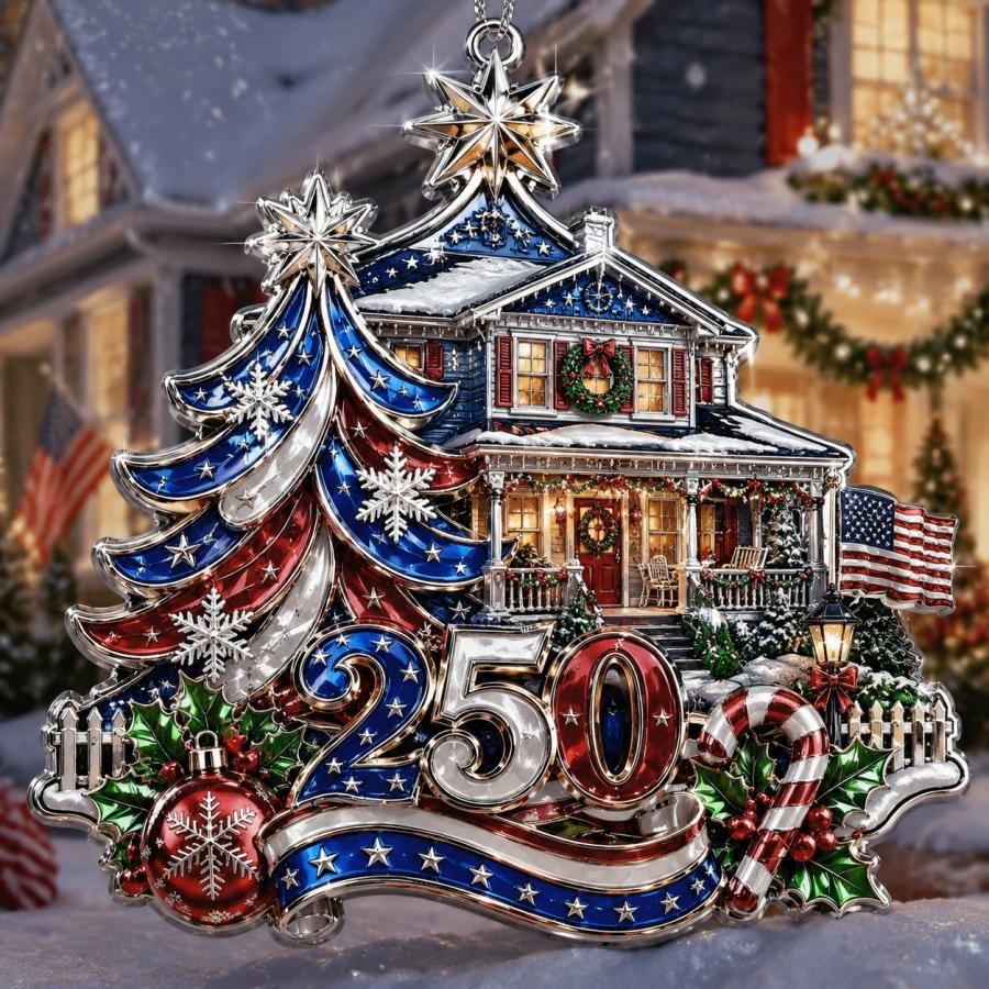 America 250 Christmas Heritage Ornament