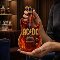 AC/DC Rock Guitar Whiskey Bottle