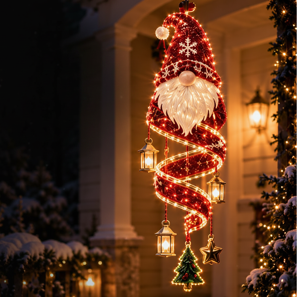 Christmas Magic Spiral Hanging LED Light Collection