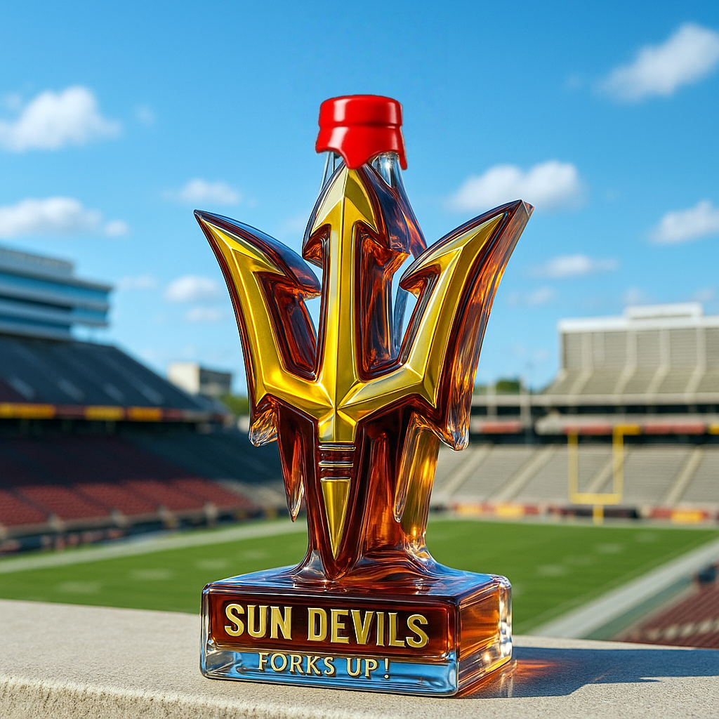 Arizona State Sun Devils Whiskey Bottle